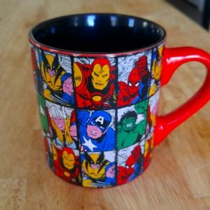 Marvel Comics Mug Red with Superheroes